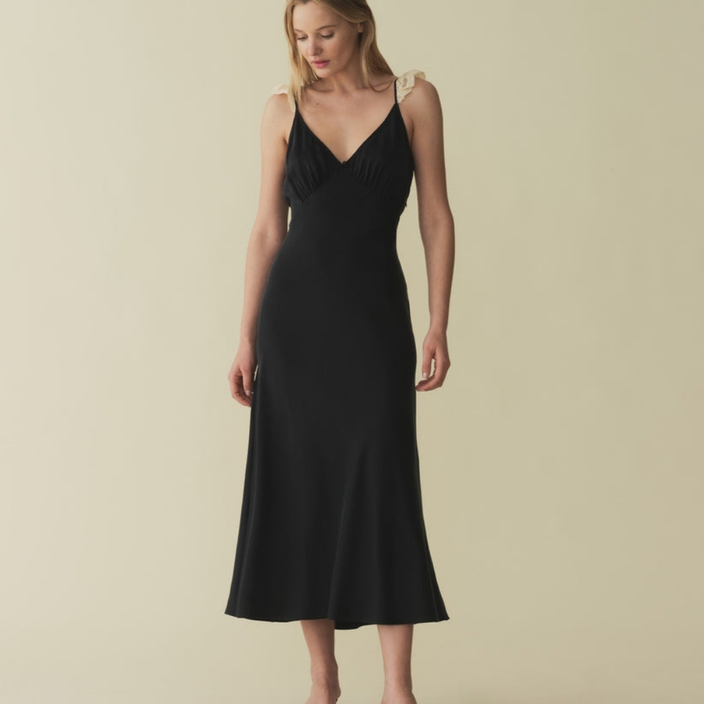 NWT Doen Claire Silk Slip Dress XS